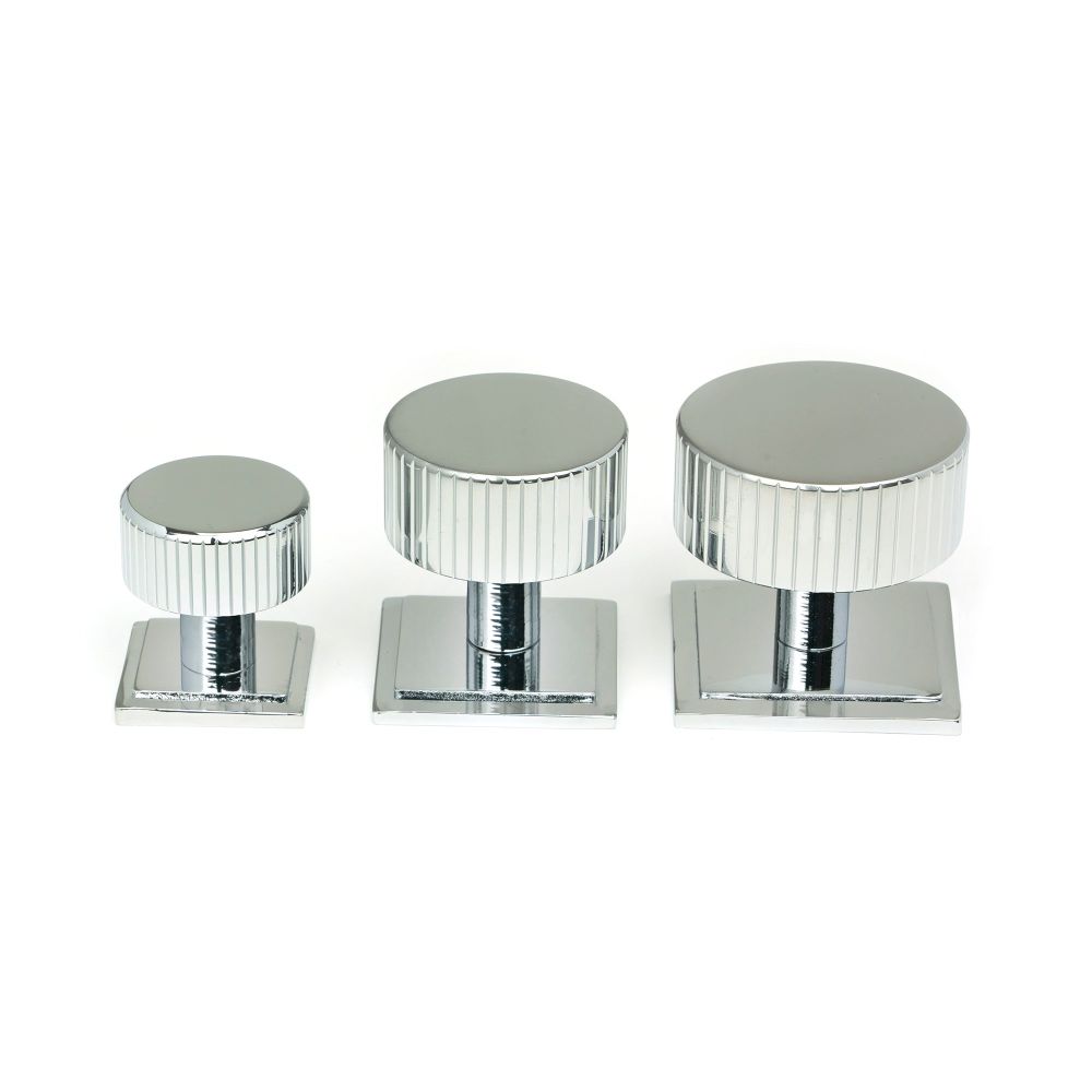 From The Anvil - Polished Chrome Judd Cabinet Knob - 25mm (Square) | Sku. 50402 | Trade Door Handles.