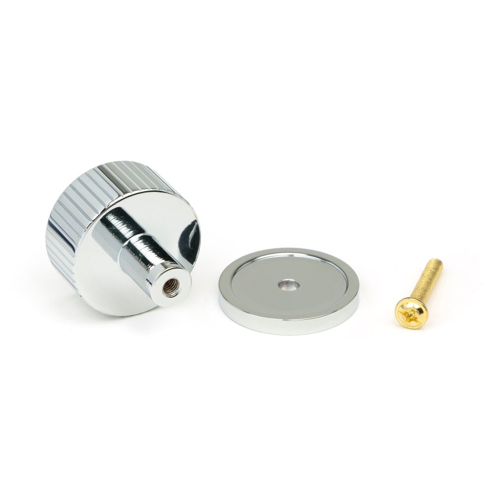 From The Anvil - Polished Chrome Judd Cabinet Knob - 32mm (Plain) | Sku. 50403 | Trade Door Handles.