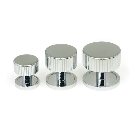From The Anvil - Polished Chrome Judd Cabinet Knob - 32mm (Plain) | Sku. 50403 | Trade Door Handles.
