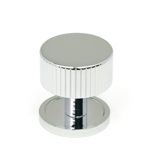 From The Anvil - Polished Chrome Judd Cabinet Knob - 32mm (Plain) | Sku. 50403 | Trade Door Handles.