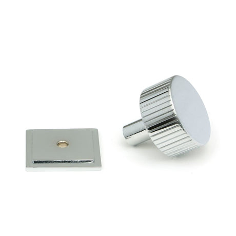 From The Anvil - Polished Chrome Judd Cabinet Knob - 32mm (Square) | Sku. 50405 | Trade Door Handles.