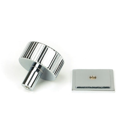 From The Anvil - Polished Chrome Judd Cabinet Knob - 32mm (Square) | Sku. 50405 | Trade Door Handles.