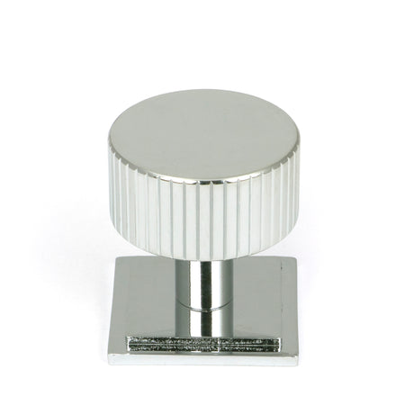 From The Anvil - Polished Chrome Judd Cabinet Knob - 32mm (Square) | Sku. 50405 | Trade Door Handles.