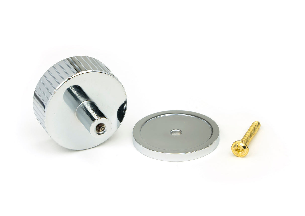 From The Anvil - Polished Chrome Judd Cabinet Knob - 38mm (Plain) | Sku. 50406 | Trade Door Handles.