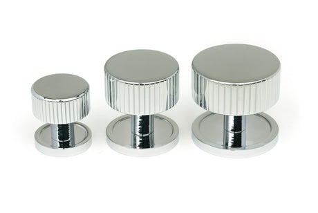 From The Anvil - Polished Chrome Judd Cabinet Knob - 38mm (Plain) | Sku. 50406 | Trade Door Handles.