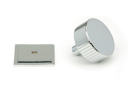 From The Anvil - Polished Chrome Judd Cabinet Knob - 38mm (Square) | Sku. 50408 | Trade Door Handles.