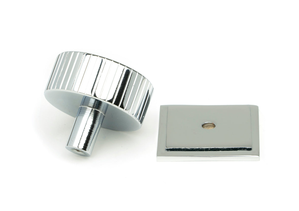 From The Anvil - Polished Chrome Judd Cabinet Knob - 38mm (Square) | Sku. 50408 | Trade Door Handles.