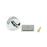 From The Anvil - Polished Chrome Judd Cabinet Knob - 38mm (Square) | Sku. 50408 | Trade Door Handles.