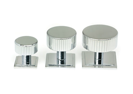 From The Anvil - Polished Chrome Judd Cabinet Knob - 38mm (Square) | Sku. 50408 | Trade Door Handles.