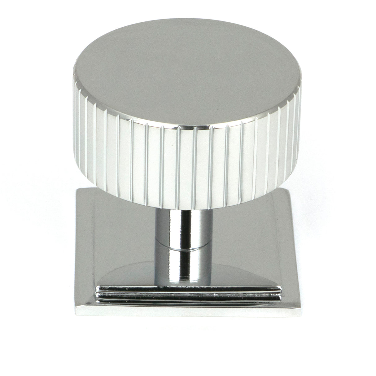 From The Anvil - Polished Chrome Judd Cabinet Knob - 38mm (Square) | Sku. 50408 | Trade Door Handles.