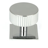 From The Anvil - Polished Chrome Judd Cabinet Knob - 38mm (Square) | Sku. 50408 | Trade Door Handles.