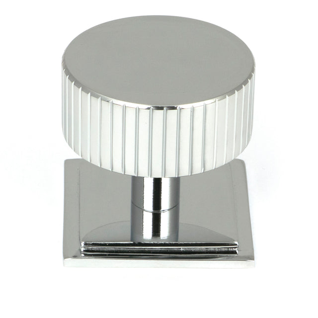 From The Anvil - Polished Chrome Judd Cabinet Knob - 38mm (Square) | Sku. 50408 | Trade Door Handles.