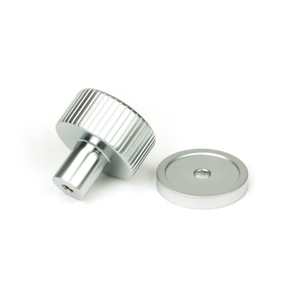 From The Anvil - Satin Chrome Judd Cabinet Knob - 25mm (Plain) | Sku. 50412 | Trade Door Handles.