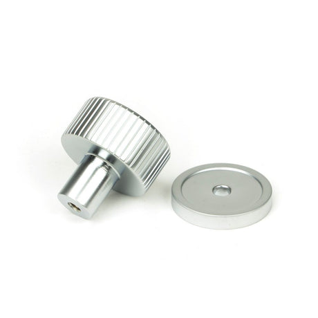 From The Anvil - Satin Chrome Judd Cabinet Knob - 25mm (Plain) | Sku. 50412 | Trade Door Handles.