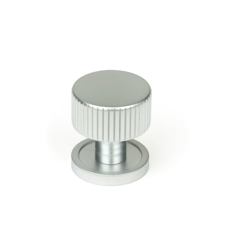 From The Anvil - Satin Chrome Judd Cabinet Knob - 25mm (Plain) | Sku. 50412 | Trade Door Handles.