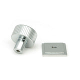 From The Anvil - Satin Chrome Judd Cabinet Knob - 25mm (Square) | Sku. 50414 | Trade Door Handles.