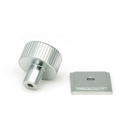 From The Anvil - Satin Chrome Judd Cabinet Knob - 25mm (Square) | Sku. 50414 | Trade Door Handles.