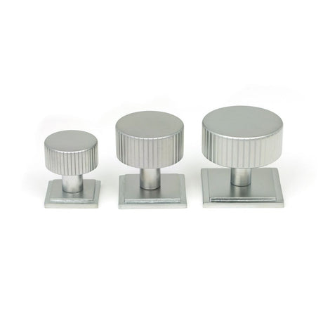 From The Anvil - Satin Chrome Judd Cabinet Knob - 25mm (Square) | Sku. 50414 | Trade Door Handles.