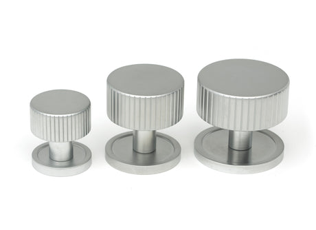 From The Anvil - Satin Chrome Judd Cabinet Knob - 32mm (Plain) | Sku. 50415 | Trade Door Handles.