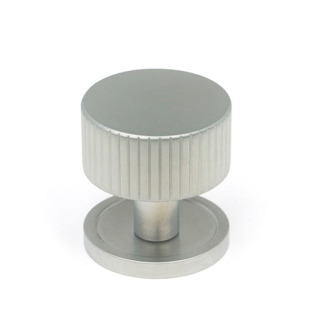 From The Anvil - Satin Chrome Judd Cabinet Knob - 32mm (Plain) | Sku. 50415 | Trade Door Handles.
