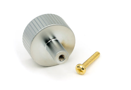 From The Anvil - Satin Chrome Judd Cabinet Knob - 32mm (No rose) | Sku. 50416 | Trade Door Handles.