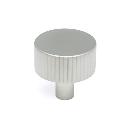 From The Anvil - Satin Chrome Judd Cabinet Knob - 32mm (No rose) | Sku. 50416 | Trade Door Handles.