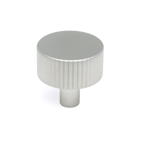 From The Anvil - Satin Chrome Judd Cabinet Knob - 32mm (No rose) | Sku. 50416 | Trade Door Handles.