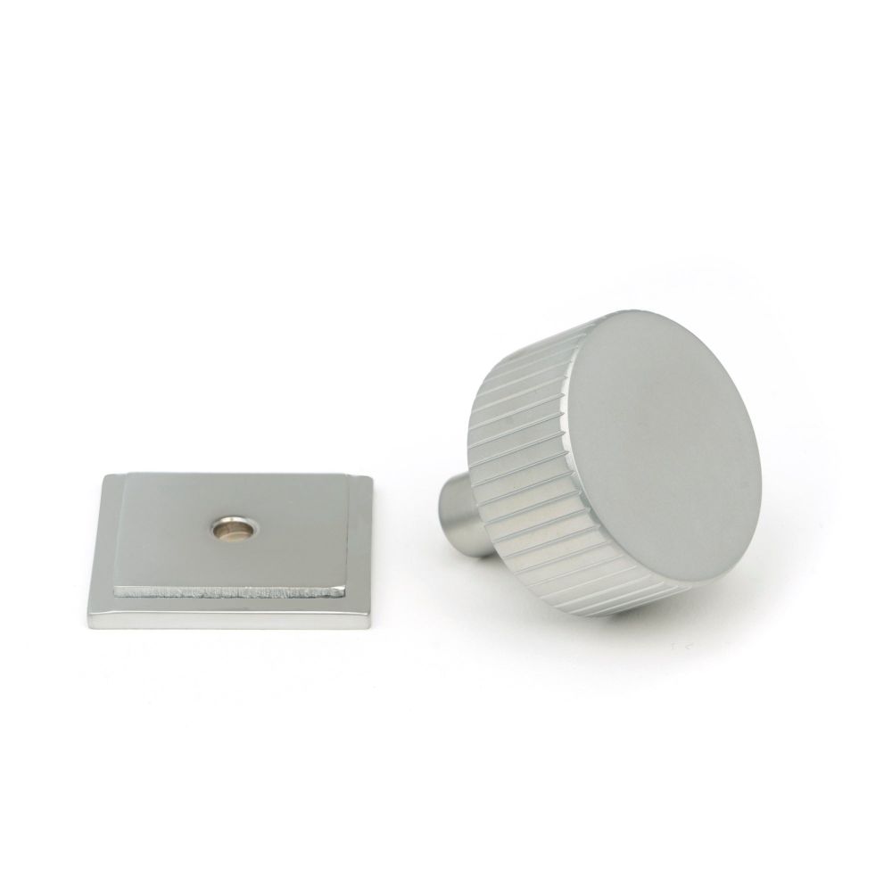 From The Anvil - Satin Chrome Judd Cabinet Knob - 32mm (Square) | Sku. 50417 | Trade Door Handles.