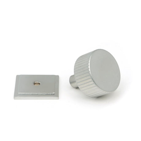 From The Anvil - Satin Chrome Judd Cabinet Knob - 32mm (Square) | Sku. 50417 | Trade Door Handles.