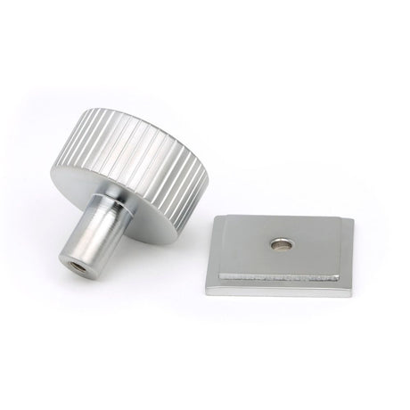 From The Anvil - Satin Chrome Judd Cabinet Knob - 32mm (Square) | Sku. 50417 | Trade Door Handles.