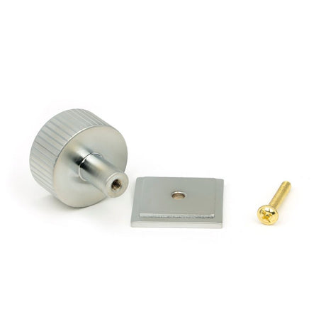 From The Anvil - Satin Chrome Judd Cabinet Knob - 32mm (Square) | Sku. 50417 | Trade Door Handles.