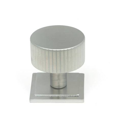 From The Anvil - Satin Chrome Judd Cabinet Knob - 32mm (Square) | Sku. 50417 | Trade Door Handles.
