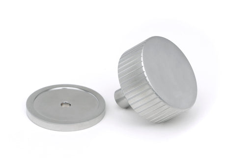 From The Anvil - Satin Chrome Judd Cabinet Knob - 38mm (Plain) | Sku. 50418 | Trade Door Handles.