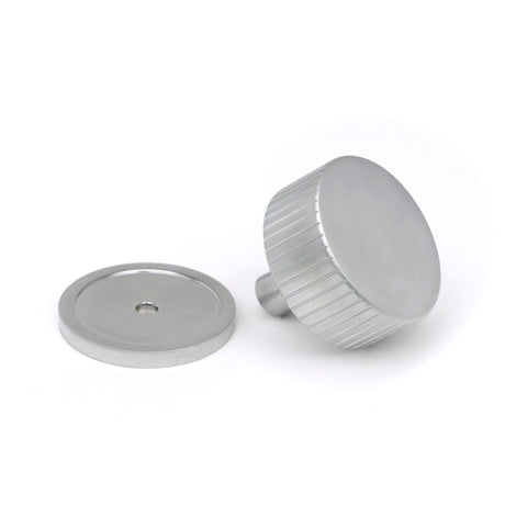 From The Anvil - Satin Chrome Judd Cabinet Knob - 38mm (Plain) | Sku. 50418 | Trade Door Handles.
