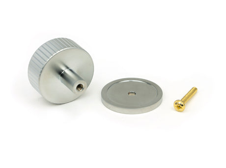 From The Anvil - Satin Chrome Judd Cabinet Knob - 38mm (Plain) | Sku. 50418 | Trade Door Handles.