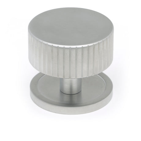 From The Anvil - Satin Chrome Judd Cabinet Knob - 38mm (Plain) | Sku. 50418 | Trade Door Handles.