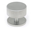 From The Anvil - Satin Chrome Judd Cabinet Knob - 38mm (Plain) | Sku. 50418 | Trade Door Handles.