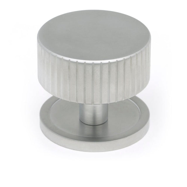 From The Anvil - Satin Chrome Judd Cabinet Knob - 38mm (Plain) | Sku. 50418 | Trade Door Handles.
