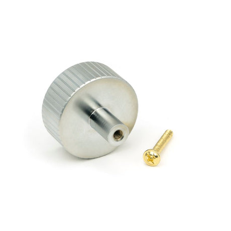 From The Anvil - Satin Chrome Judd Cabinet Knob - 38mm (No rose) | Sku. 50419 | Trade Door Handles.
