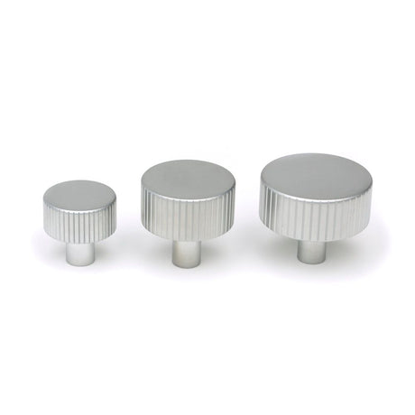 From The Anvil - Satin Chrome Judd Cabinet Knob - 38mm (No rose) | Sku. 50419 | Trade Door Handles.