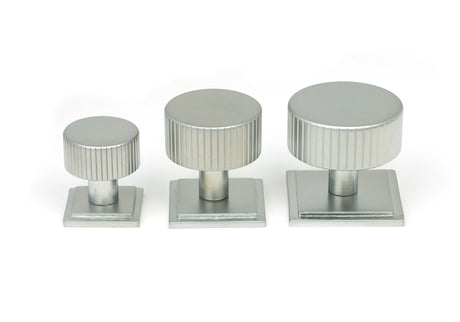 From The Anvil - Satin Chrome Judd Cabinet Knob - 38mm (Square) | Sku. 50420 | Trade Door Handles.