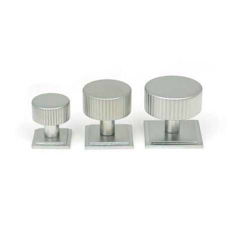 From The Anvil - Satin Chrome Judd Cabinet Knob - 38mm (Square) | Sku. 50420 | Trade Door Handles.