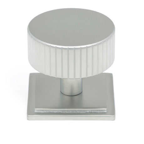 From The Anvil - Satin Chrome Judd Cabinet Knob - 38mm (Square) | Sku. 50420 | Trade Door Handles.