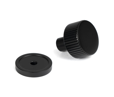 From The Anvil - Matt Black Judd Cabinet Knob - 25mm (Plain) | Sku. 50424 | Trade Door Handles.