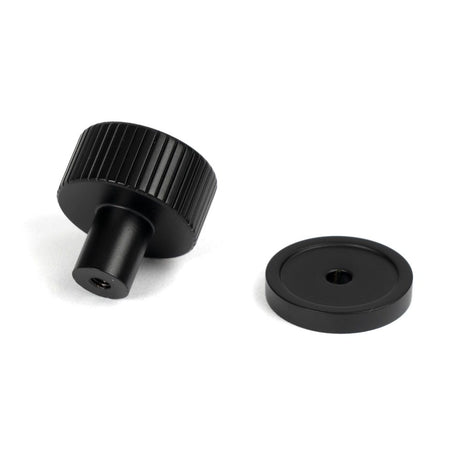 From The Anvil - Matt Black Judd Cabinet Knob - 25mm (Plain) | Sku. 50424 | Trade Door Handles.