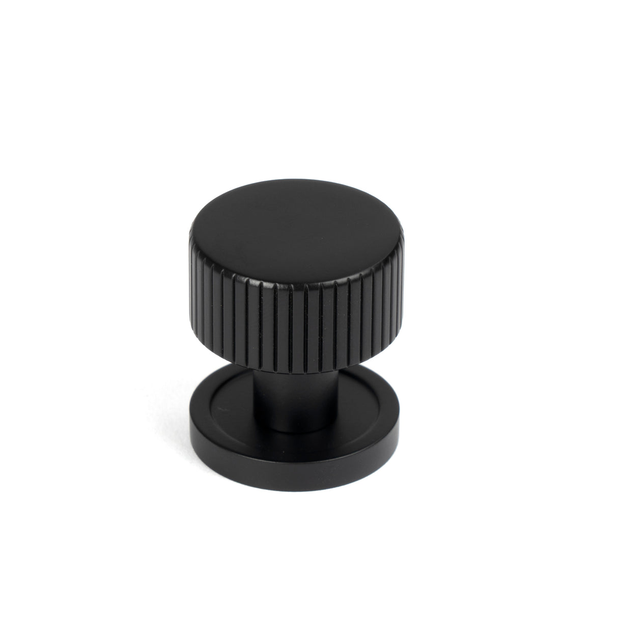 From The Anvil - Matt Black Judd Cabinet Knob - 25mm (Plain) | Sku. 50424 | Trade Door Handles.