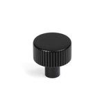 From The Anvil - Matt Black Judd Cabinet Knob - 25mm (No rose) | Sku. 50425 | Trade Door Handles.
