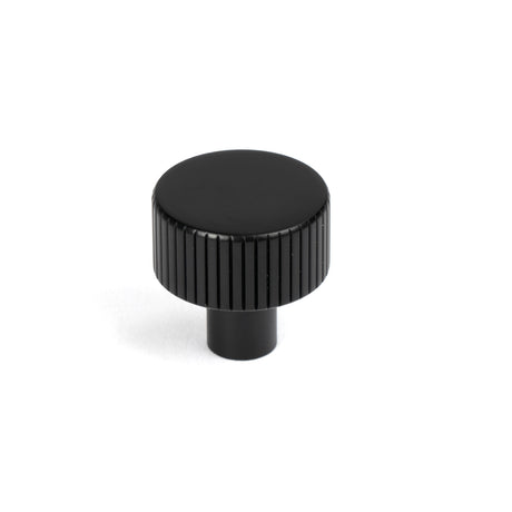 From The Anvil - Matt Black Judd Cabinet Knob - 25mm (No rose) | Sku. 50425 | Trade Door Handles.