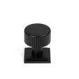From The Anvil - Matt Black Judd Cabinet Knob - 25mm (Square) | Sku. 50426 | Trade Door Handles.