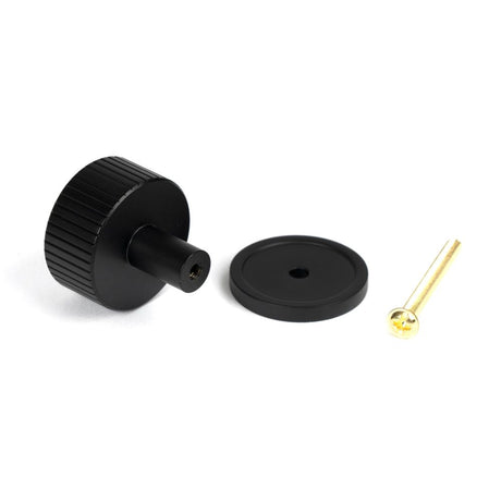 From The Anvil - Matt Black Judd Cabinet Knob - 32mm (Plain) | Sku. 50427 | Trade Door Handles.